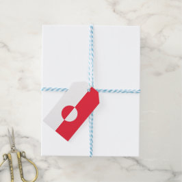 Grönland flagga presentetikett