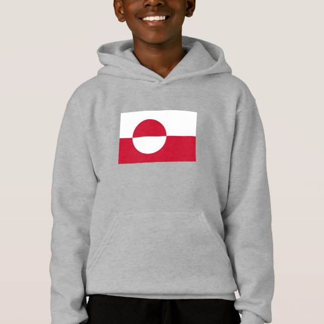Grönland Flagga T Shirt (Framsida)