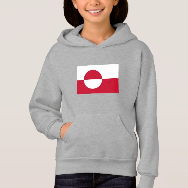 Grönland Flagga T Shirt (Framsida)