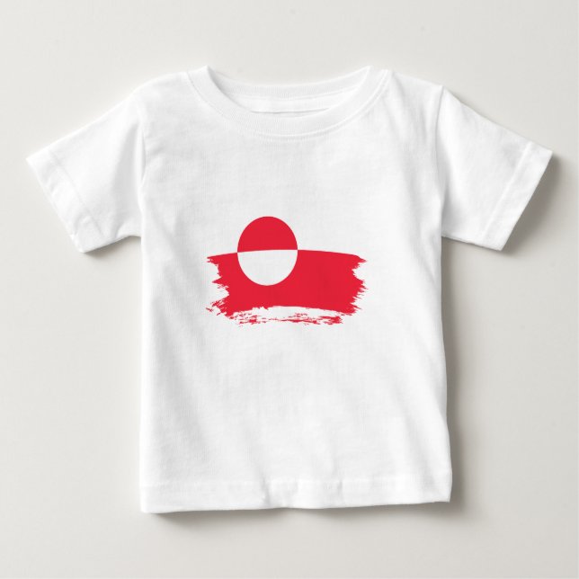 Grönland flagga t shirt (Framsida)