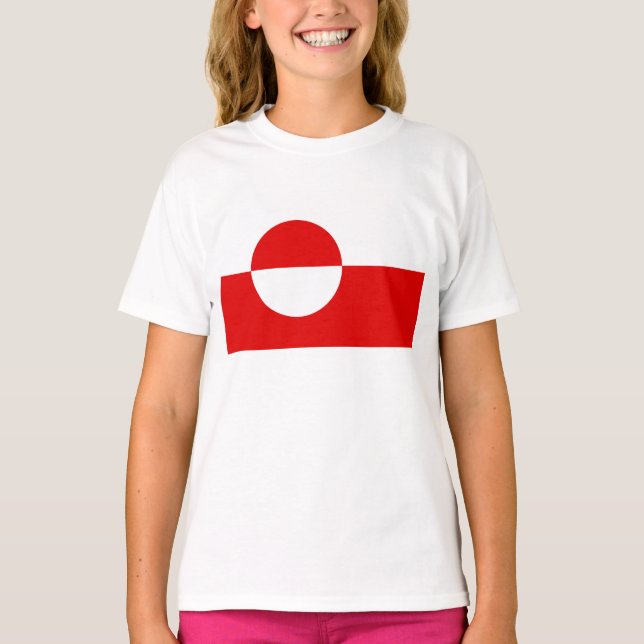Grönland flagga t shirt (Framsida)