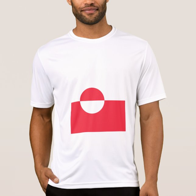 Grönland flagga t shirt (Framsida)