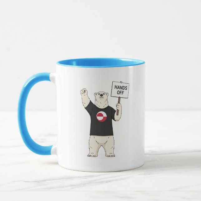 Grönland Hände bort från isbjörnens protest Mugg (Vänster)