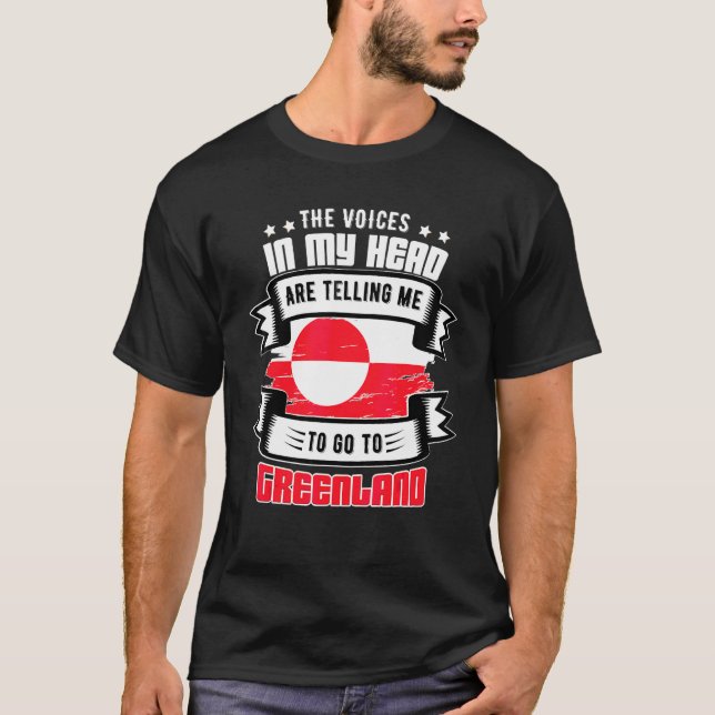 Grönland I Mitt Huvud T Shirt (Framsida)