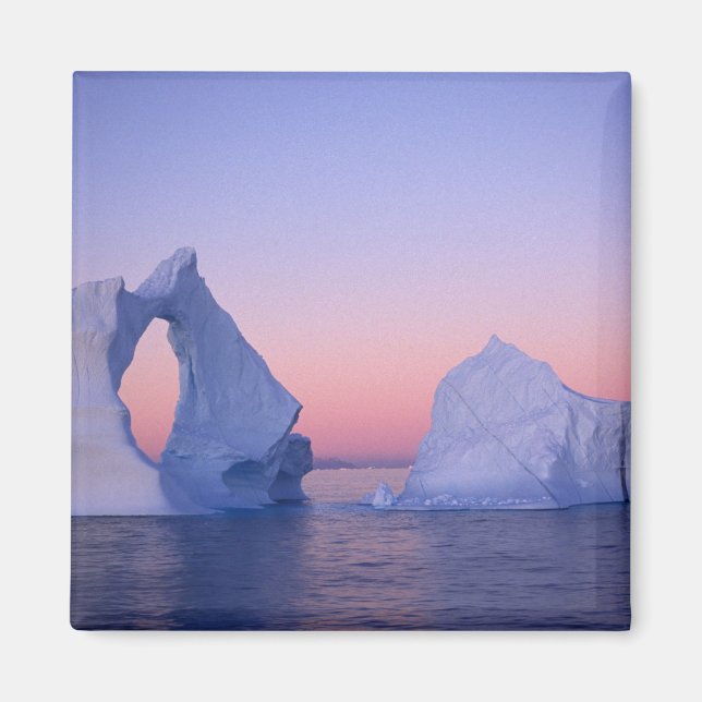 Grönland, Iceberg vid solnedgången. Magnet (Framsidan)