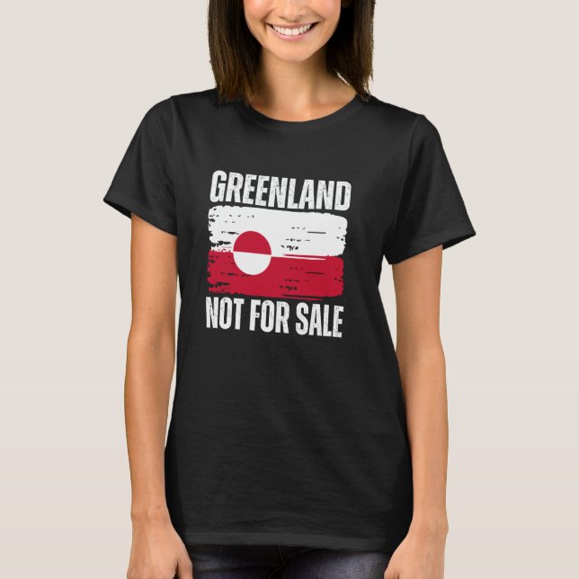 Grönland Inte Till Salu Flagga T Shirt (Framsida)