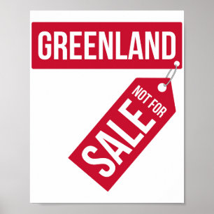 GRÖNLAND INTE TILL SALU POSTER