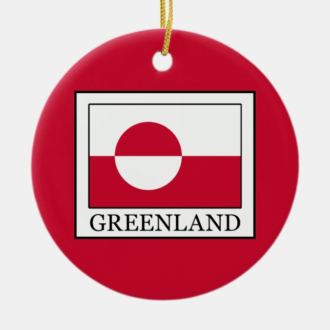 Grönland Julgransprydnad Keramik (Framsidan)