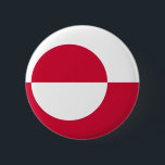 grönland knapp<br><div class="desc">Grönlands flagga. Grönlands flagga var designad av Grönlands inhemska Thue Christiansen. Den har två lika stora band av vitt (överst) och rött vågrät med en stor skiva något till mitten. Den övre halvan av skivan är röd, grund är vit. Dess namn på Grönlands språk är Erfalasorput, som elak "vår flagga"....</div>