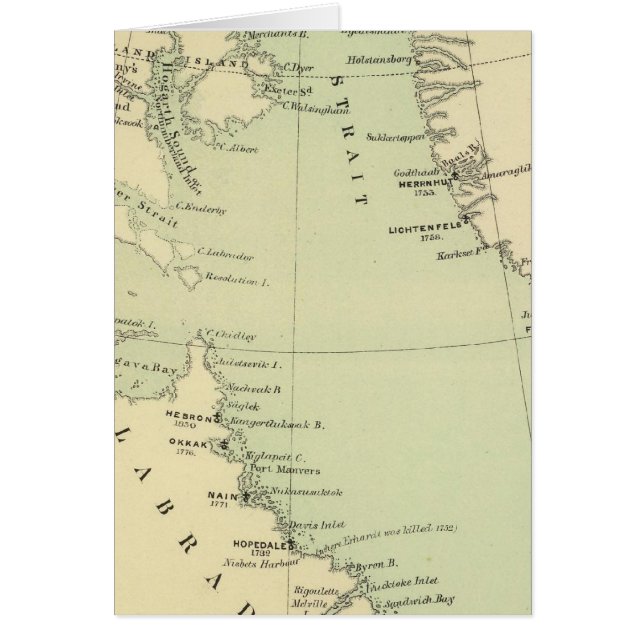 Grönland, Labrador Hälsningskort (Framsidan)