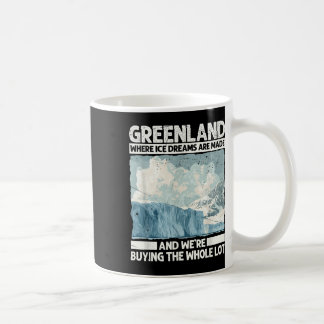 Grönland med isdrömmar för en fantastisk trumfplat kaffemugg