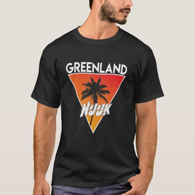 Grönland med Sunny Färg T Shirt (Framsida)