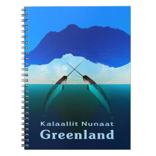 Grönland - Narwhal Anteckningsbok Med Spiral