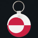 grönland nyckelring<br><div class="desc">Grönlands flagga. Grönlands flagga var designad av Grönlands inhemska Thue Christiansen. Den har två lika stora band av vitt (överst) och rött vågrät med en stor skiva något till mitten. Den övre halvan av skivan är röd, grund är vit. Dess namn på Grönlands språk är Erfalasorput, som elak "vår flagga"....</div>