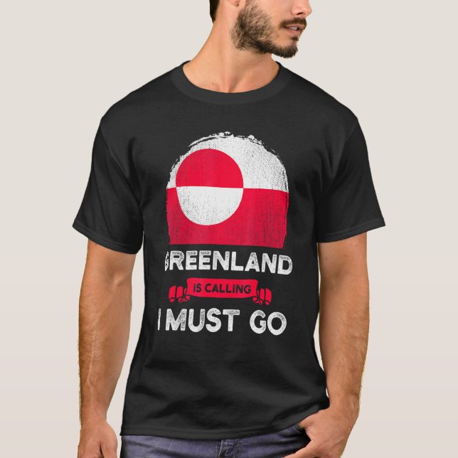 Grönland säger att jag måste åka Pridet Grönland T Shirt (Framsida)