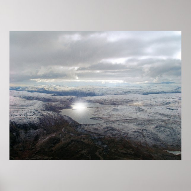Grönland Sunburst Poster (Framsidan)