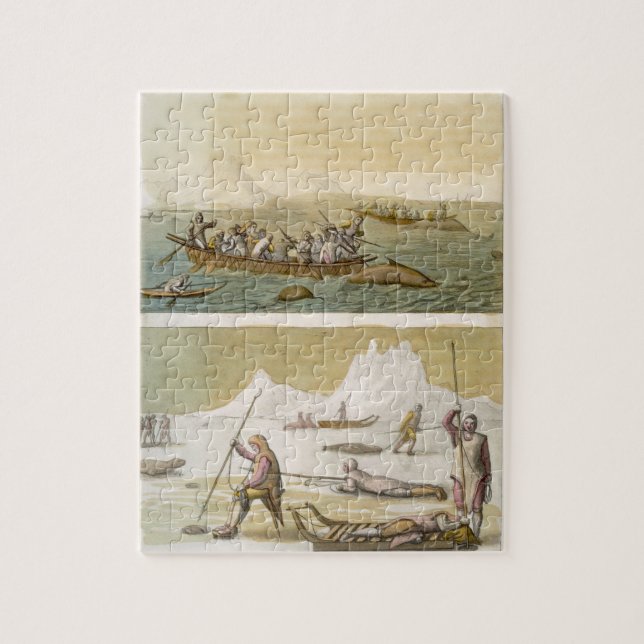 Grönland: Valfiske och förseglar jakt, från 'L Pussel (Vertikal)