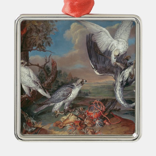 GrönlandCyr falkar Julgransprydnad Metall (Framsidan)