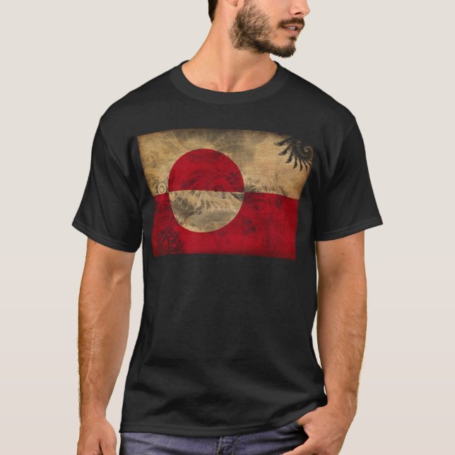 Grönlandflagga T-shirt (Framsida)