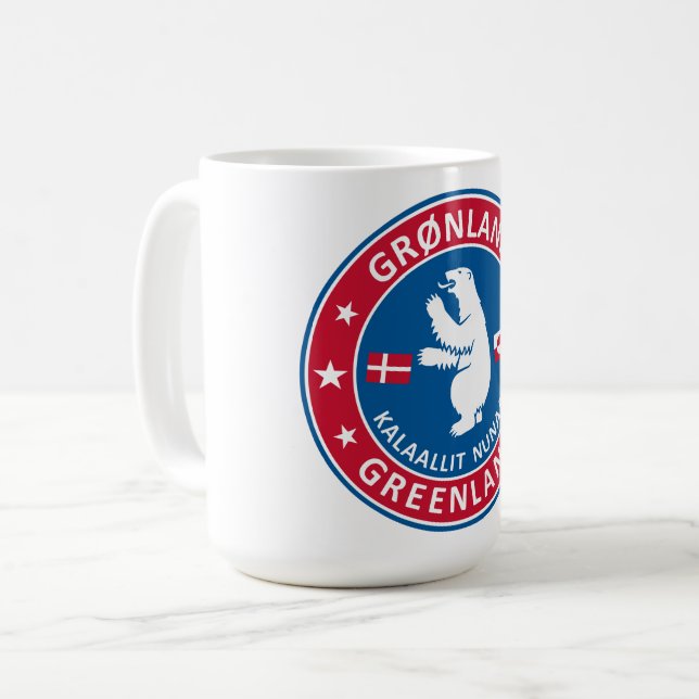 Grönlands emblem kaffemugg (Framsida vänster)