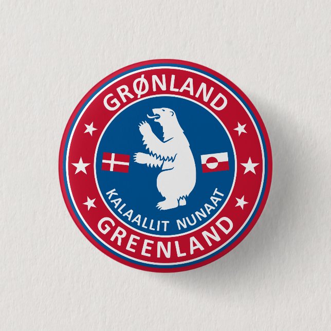 Grönlands emblem knapp (Framsida)
