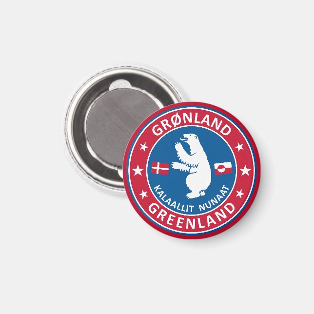 Grönlands emblem magnet (Front/Back)