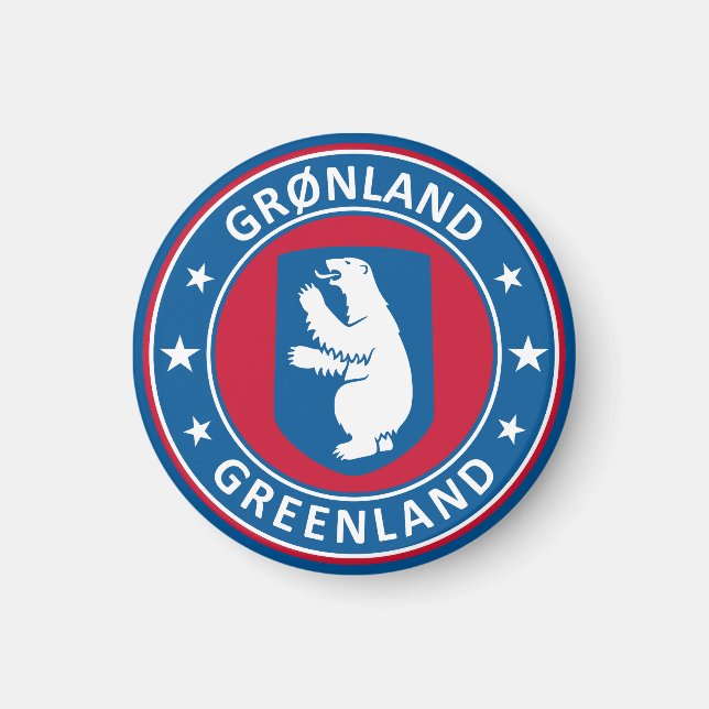 Grönlands emblem magnet (Framsidan)
