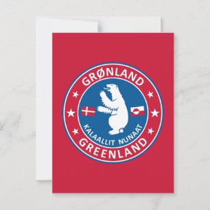 Grönlands emblem vykort