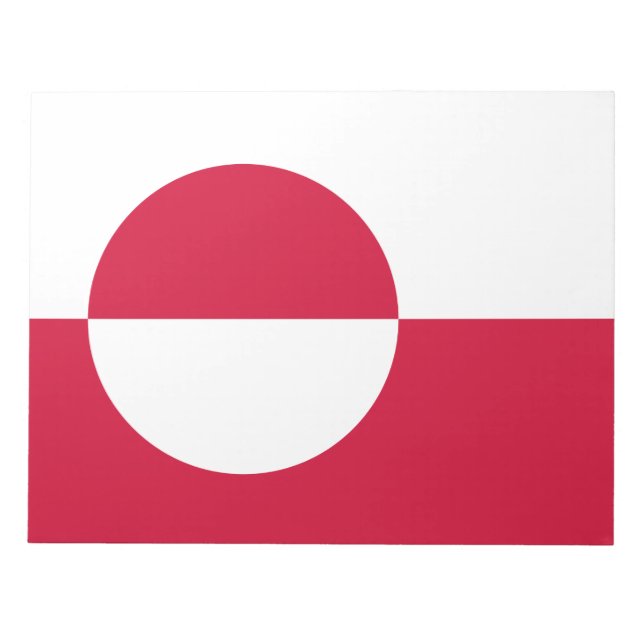 Grönlands flagga anteckningsblock (Framsida)