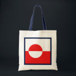 Grönlands Flagga Bag Tygkasse<br><div class="desc">En mångsidig påse med Grönlands flagga. En praktisk fråga med lite grönländska stil.</div>