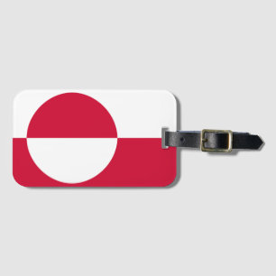 Grönlands flagga bagagebricka