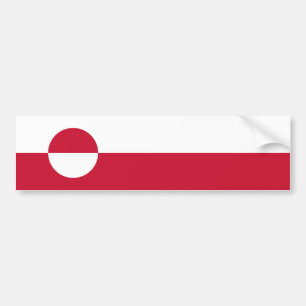 Grönlands flagga bildekal