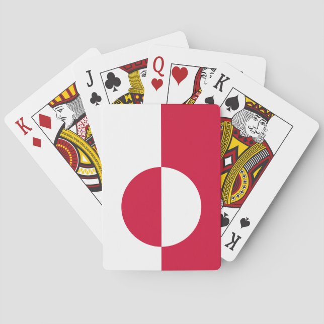 Grönlands flagga casinokort (Baksidan)