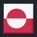 Grönlands Flagga GL Magnet<br><div class="desc">Flagga Grönland GL,  Kalaallit Nunaat,  Grønland,  Nuuk (Godthå b) Jackar av arm,  pansarlager,  Flagga-karta</div>