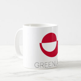 Grönlands flagga kaffemugg