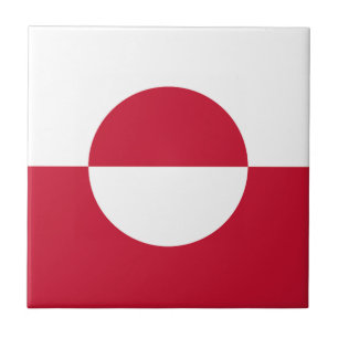 Grönlands flagga kakelplatta