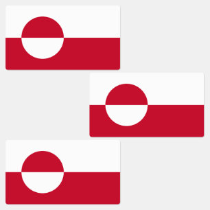 Grönlands flagga klistermärke