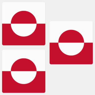 Grönlands flagga klistermärke