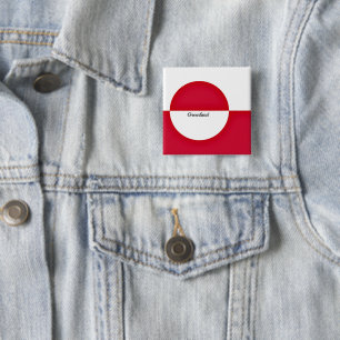 Grönlands flagga knapp