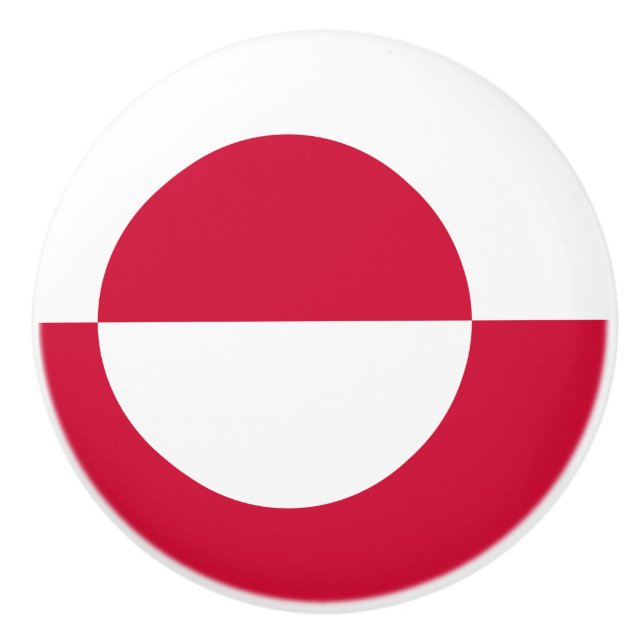 Grönlands flagga knopp (Framsidan)