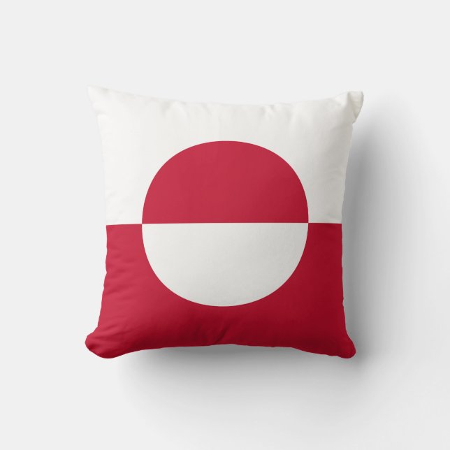Grönlands flagga kudde (Framsida)
