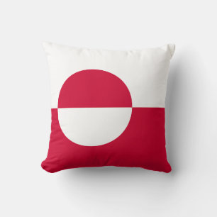 Grönlands flagga kudde