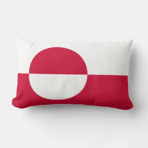 Grönlands flagga lumbarkudde
