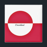 Grönlands flagga magnet<br><div class="desc">Grönlands flagga</div>