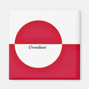 Grönlands flagga magnet