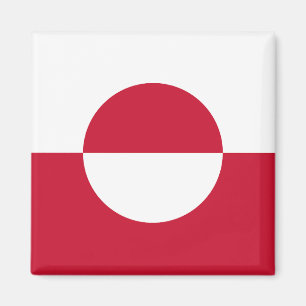 Grönlands flagga magnet