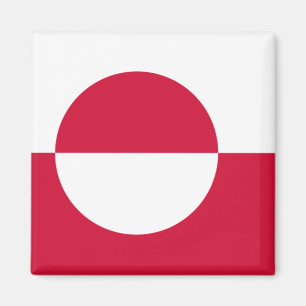 Grönlands flagga magnet