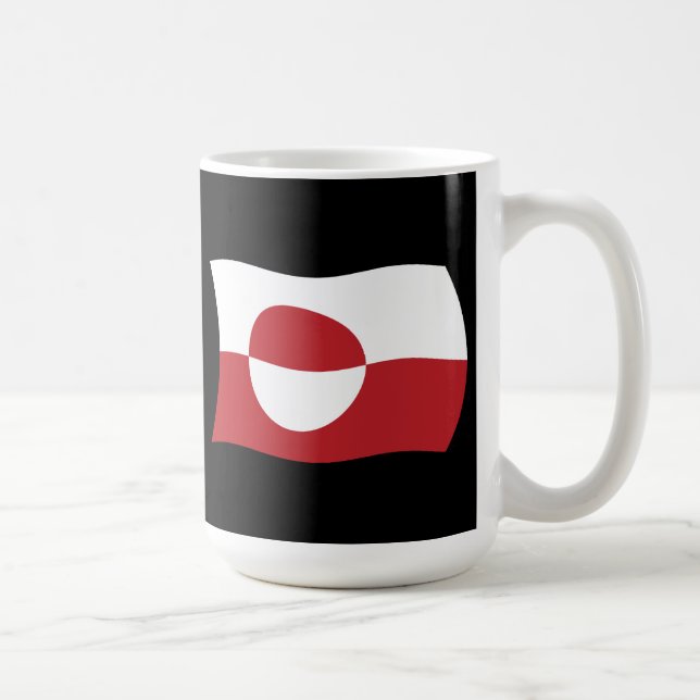 Grönlands Flagga Mugg (Höger)