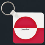 Grönlands flagga nyckelring<br><div class="desc">Grönlands flagga</div>