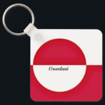 Grönlands flagga nyckelring<br><div class="desc">Grönlands flagga</div>